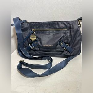 HEDGREN “Ambition” BAMB04 Crossbody w/ Leather Trim in color Thunder Blue-093